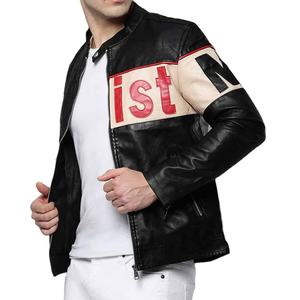 Chaquetas de cuero personalizadas para hombre Fabricante al por mayor Stitchmode Chaqueta de cuero para hombre estilo botón frontal de alta calidad - Product Image 1