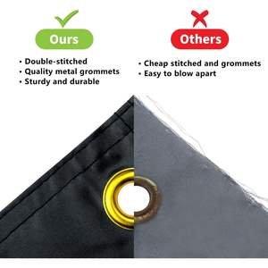 Probsin Grande bannière patriotique USA 250e anniversaire 60'' x 90'' 1776-2026, avec le slogan 'Nous, le peuple', drapeau américain, à suspendre pour fêtes - Product Image 4