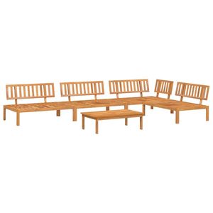 Set di divani in legno massello di Acacia in 5 pezzi con Pallet da Patio, mobili durevoli ed eleganti - Product Image 2