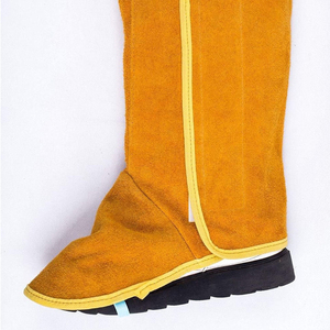 Cowhide Craftsmanship Spark Resistant Flexible Welding <b>Boots</b> Covers Comfortable Industrial <b>Work</b> Wear Welding Shoe Cover - Product Image 5