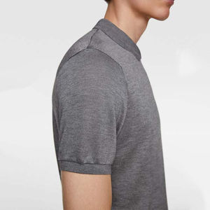 Polo pour hommes grande taille en coton 210g, best-seller, excellent rapport qualité-prix, personnalisable avec logo, couleur gris, vêtements de sport - Product Image 4