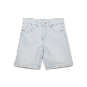 Pantalones Cortos Bermuda de Lona Vaquera Azul Claro para Hombre, Cintura Media, Cierre de Botones, Estilo Casual, Color Sólido, Tejido Transpirable - Product Image 6