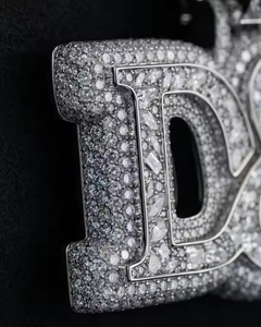 Custom Moissanite Hip Hop <b>Pendant</b> Iced Out Pass Diamond Tseter 925 <b>Silver</b> <b>Pendant</b> Personalized <b>Initial</b> Letter <b>Pendant</b> Necklace - Product Image 5