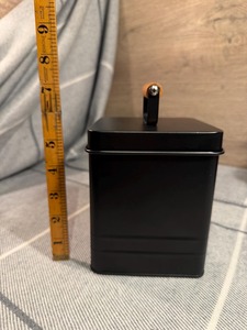 Juego de Recipientes de Almacenamiento de Metal Negro Mate para Té, Café y Azúcar, Organizador Elegante para la Encimera de la Cocina y Juego de Recipientes Modernos de la India - Product Image 6