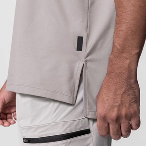 Camiseta Deportiva Personalizada OEM de Nailon y Spandex con Dobladillo Dividido, Ajuste Holgado y Oversize para Gimnasio y Entrenamiento, para Hombre, Nofyan Ind - Product Image 2