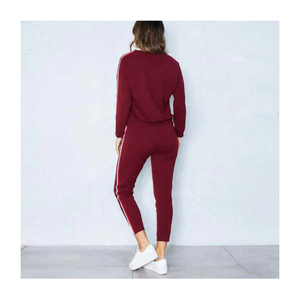 Survêtement en coton pour femmes, ensemble de survêtements 2025 pour femmes, sweat à capuche avec logo personnalisé, coupe ample, couleur personnalisée, vente en gros - Product Image 5