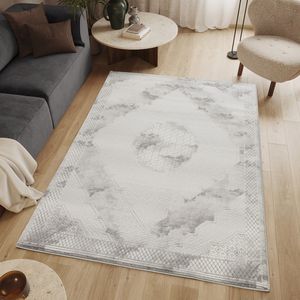 Geometrix GC_DIM1004 Grigio 5 piedi 3 pollici X 7 piedi 3 pollici Set di Tappeti - Product Image 2
