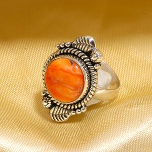 Magnifique Bijou de Mariage et de Fiançailles pour Femme, Style Bohème Tendance, en Argent et Corail, Vente en Gros - Product Image 3