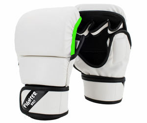 Ensemble de gants de combat MMA avec sangle de poignet réglable et fermeture auto-agrippante pour l'entraînement de boxe et de grappling - Cuir PU - Product Image 4