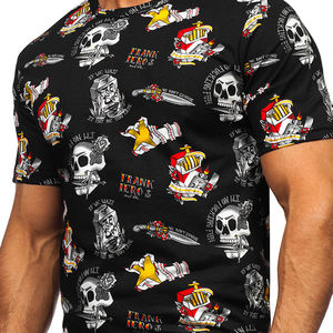 Camisetas de Sublimación Personalizadas para Hombre, 100% Algodón, de Alta Calidad, Precio al por Mayor, Transpirables, Antiarrugas, para Verano - Product Image 4