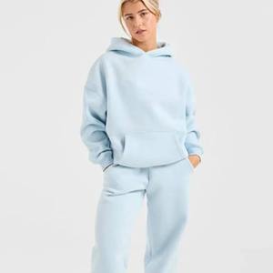 Sudadera Extra Grande para Mujer, Color Sólido, Manga Larga, 100% Algodón, Tejido de Felpa, Transpirable, para Otoño, 320gsm, OEM, ODM - Product Image 1