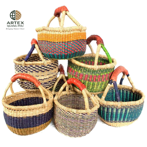 Cesta Bolga Multifuncional de Seagrass Hecha a Mano, Organizador de Almacenamiento al por Mayor, Vietnam ARTEX QUANG PHU - Product Image 1