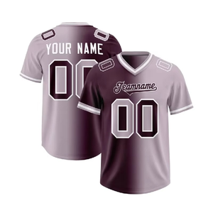 Camiseta de fútbol americano de talla grande con degradado de color, diseño personalizado, de poliéster. - Product Image 4