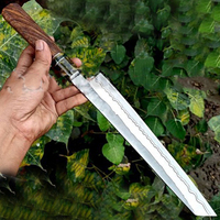 Burraq handgemaakte gepersonaliseerde roestvrijstalen filetmes 8/10 inch lemmet 3,0 mm dikte lederen schede vaatwasserbestendig