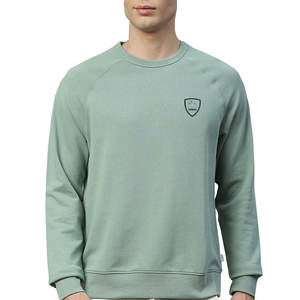 Premium Quality Men's Solid Color Slim Fit <b>Long</b> Sleeve Cotton Sweatshirt Custom 3D Pattern Embroidered Plus Size Winter <b>Hoodie</b> - Product Image 2