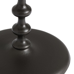 Modern Round Bistro <b>Table</b> Solid Pedestal Base Space Saving Design Durable Finish Perfect for Dining Balcony Cafe Setup - Product Image 2
