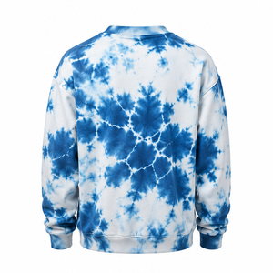 เสื้อสเวตเชิ้ตผ้าฝ้ายฟลีซคอวี แขนยาว ลายย้อมสีแบบคริงเคิล  รับผลิตจำนวนมากตามสั่ง โรงงานผลิตเสื้อผ้าแฟชั่นลำลองใส่สบาย - Product Image 2