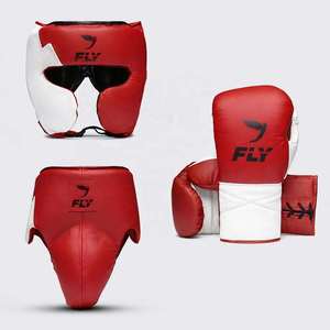 <b>Top</b> Selling Customizable <b>PVC</b> Comfortable Boxing Sparring Set Gloves Head Gear Groin Guard Custom Brand High Quality Training Kit - Product Image 2