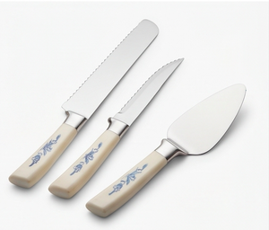 Modern <b>Cheese</b> <b>Knife</b> <b>Set</b> With Stainless Steel Blades And Decorative Handles For Elegant Serving Use And Kitchenware Use - Product Image 1
