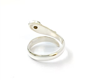 Handcrafted Adjustable <b>Labradorite</b> Gemstone <b>Ring</b> 925 Silver 3.5 Grams - Minimalist Unisex Trendy Gift Jewelry - Product Image 3