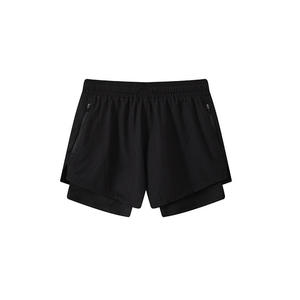 Mens Sports Running Shorts Breathable Quick Dry Knitted Canvas Solid <b>Mid</b> Waist Training Gym Shorts OEM Service - Product Image 2