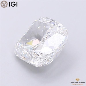 Diamant de laboratoire CVD couleur E, clarté VS2, 4,00 carats, forme coussin carrée, certifié IGI, idéal pour les bijoux de mariage - Product Image 3