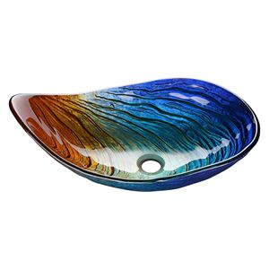 Lavabo da Bagno a Forma di Foglia Colorata - Product Image 1