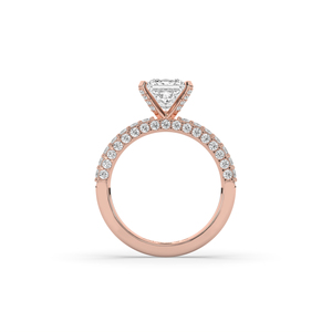 Bague en diamant taille princesse de 2,93 carats cultivé en laboratoire, style élégant et unique, légère et confortable, en or massif 10K ou 14K - Product Image 6