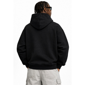 Sudadera con Capucha de Felpa de Algodón Grueso para Hombre, Estilo Urbano Minimalista, Sudaderas con Capucha Lisas para Personalizar, Suministro de Fábrica de Ropa - Product Image 3