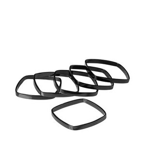 Anneaux de serviette en métal de forme carrée de vente chaude avec finition noire pour une utilisation quotidienne de la cuisine et un but décoratif - Product Image 5