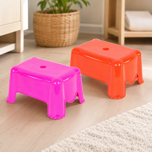 Heavy Duty Eco-Friendly Plastic Foot <b>Stool</b> Stackable Modern Ottoman Durable Portable Seat <b>Storage</b> Bedroom Warehouse Home Living - Product Image 6