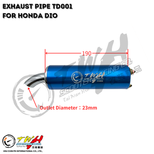 ท่อไอเสียรถจักรยานยนต์ TWH DIO TD001 สำหรับ Honda AF17 AF18 AF27 AF28 - Product Image 4