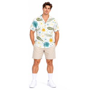 <b>Mens</b> Custom Printed <b>Beach</b> <b>Shirt</b> Breathable Sublimation Hawaiian Tropical Vacation Resort Summer Short Sleeve Apparel - Product Image 5