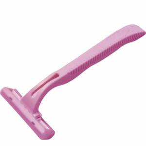 La maquinilla de afeitar de doble hoja con estilo más vendida para mujeres Uso facial y corporal de acero inoxidable con mango de plástico Producto caliente - Product Image 1