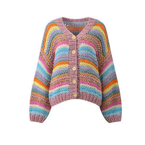 Cárdigan de Mujer, Tejido Suave, Manga Larga, Cierre de Botones, Estilo Casual para Uso Diario - Product Image 6