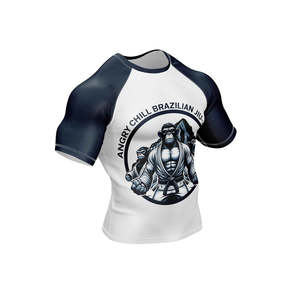 Custom Logo High Quality Wholesale Plain Jiu Jitsu Fitness Rash Guard Swim Shirts Printed <b>Long</b> <b>Sleeve</b> MMA Men Quick Dry - Product Image 5