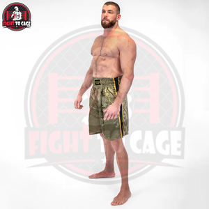 Shorts de boxe Muay Thai de haute qualité pour la compétition, respirants en polyester, équipement d'entraînement pour hommes, collection automne FIGHT CAGE GEARS - Product Image 4