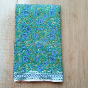 ผ้าพิมพ์ลายบล็อกแบบกำหนดเองน้ำหนักเบา ขายเป็นหลา สำหรับเสื้อผ้า ของใช้ในบ้าน ผ้าปูที่นอน ของตกแต่งบ้าน และกระเป๋า ออกแบบใหม่ ผ้าดิบอเนกประสงค์ - Product Image 3