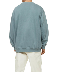 Sweat-shirt d'hiver en coton biologique 100% de haute qualité, brodé, en molleton, tricoté, col rond, grande taille, écologique - Product Image 4