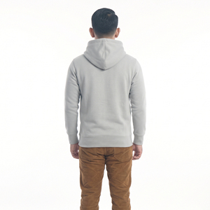 เสื้อฮู้ดดี้สตรีทแวร์ผ้าฝ้าย 100% ทรงปกติ สไตล์สตรีทแวร์แบบกำหนดเอง น้ำหนักเบา ขายส่ง เสื้อฮู้ดดี้เรียบง่ายสำหรับผู้ชาย - Product Image 5