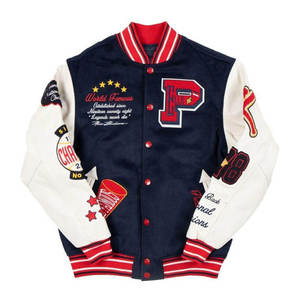 Chaqueta Varsity de Invierno Gruesa con Estampado Personalizado al por Mayor, Forro de Lana 100%, Transpirable, Resistente al Viento, Diseño Vintage Unisex - Product Image 4