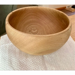 Bol de service en bois à motifs géométriques modernes, vente en gros, bols décoratifs en émail et bois pour salades et fruits, pour cuisine et restaurant - Product Image 5