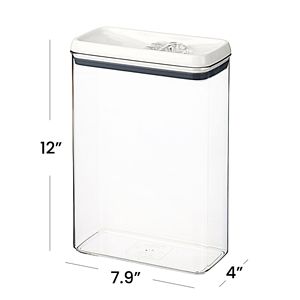 Quadratischer Lebensmittelbehälter 3L (2er-Pack) Flip-Tite Rechteckiger Vorratsbehälter für die Speisekammer-Organisation - Product Image 2