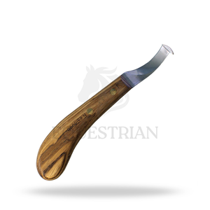 Cuchillo de pezuña doble S para mano izquierda Rhino Deluxe, herramienta veterinaria para examen y recorte de pezuñas de caballos - Product Image 4
