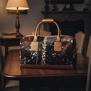 Bolsa de Viaje de Cuero Vacuno con Cierre de Cremallera, Diseño Resistente - Product Image 5