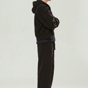 Survêtements à capuche personnalisés avec logo, coupe oversize, en coton, coupe-vent, pour hommes adultes – Idéal pour l'hiver et le streetwear - Product Image 5