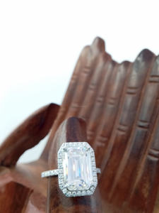 ชุดแหวนแต่งงานและหมั้นหมายเพชร14K สีทองคำขาว VVS ประดับเพชรเทียมที่ได้รับการรับรองมาตรฐาน3.0 CT - Product Image 5