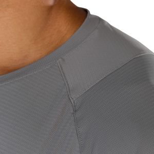 T-shirt de sport gris acier pour homme, tissu respirant haute performance, vêtements de sport pour la course à pied, la gym et la remise en forme - Product Image 3