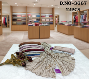 Conjunto de Chales de Pashmina de Seda Bordados Premium - Elegante Paquete de Bufandas con Diseño Floral - D.NO-3667 Accesorios de Lujo para Mujer (12 Piezas) - Product Image 2