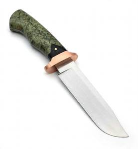 Satin polished high carbon steel prep utility <b>tool</b> with clip-point <b>profile</b> and Burl Wood Handle - Product Image 4